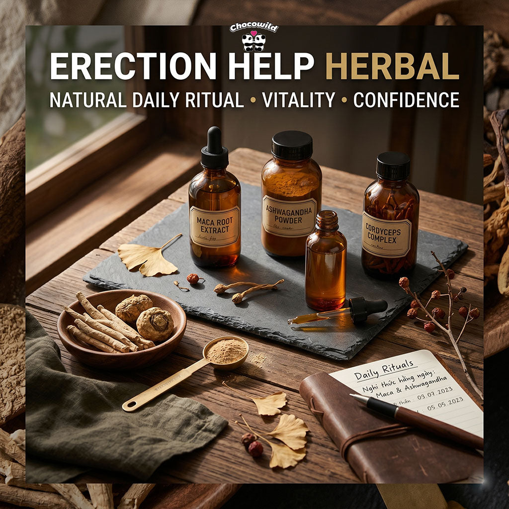 erection help herbal botanical ritual concept
