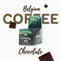 CHOCOWILD Belgium Coffee Chocolate – Box of 10 bars with bold packaging and chocolate visuals