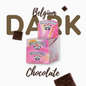 CHOCOWILD Belgium Dark Chocolate – Box of 10 bars with bold packaging and chocolate visuals